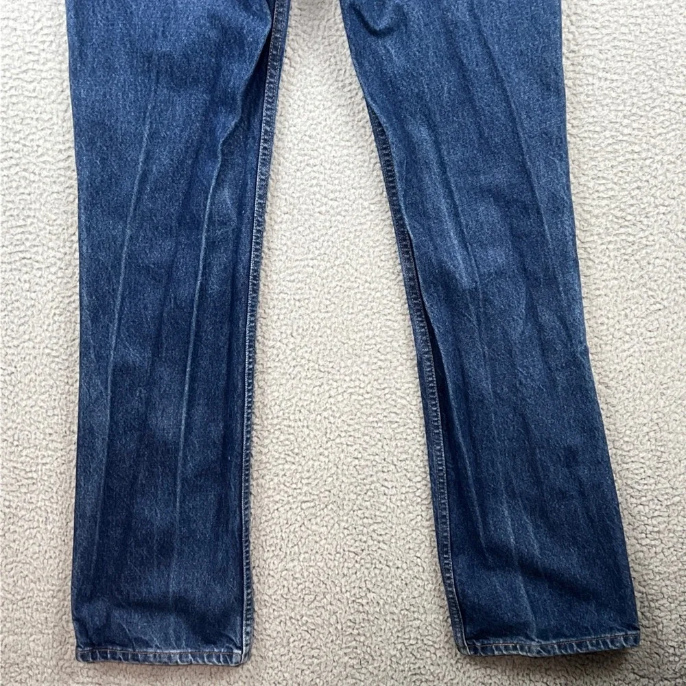 Vintage Levis 517 Orange Tab Jeans 32x34 Blue Bootcut Denim Made in USA Mens